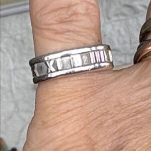 Tiffany & Co. Atlas Ring 925 Sterling Silver- Size 6